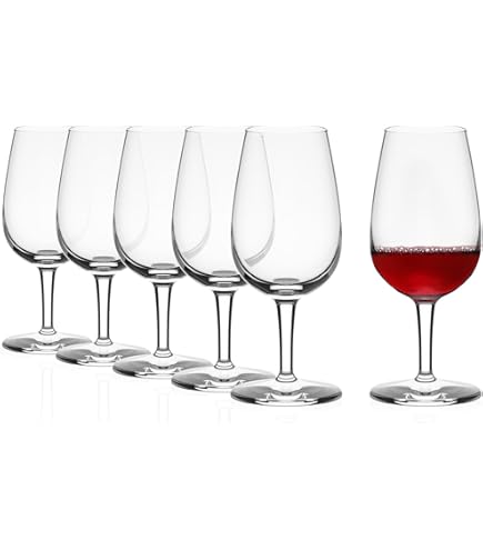 Verres à Vin De Dégustation Luigi Bormioli I.S.O. - Lot De 6, 21,5 Cl, Sans Plomb Et Très Résistants