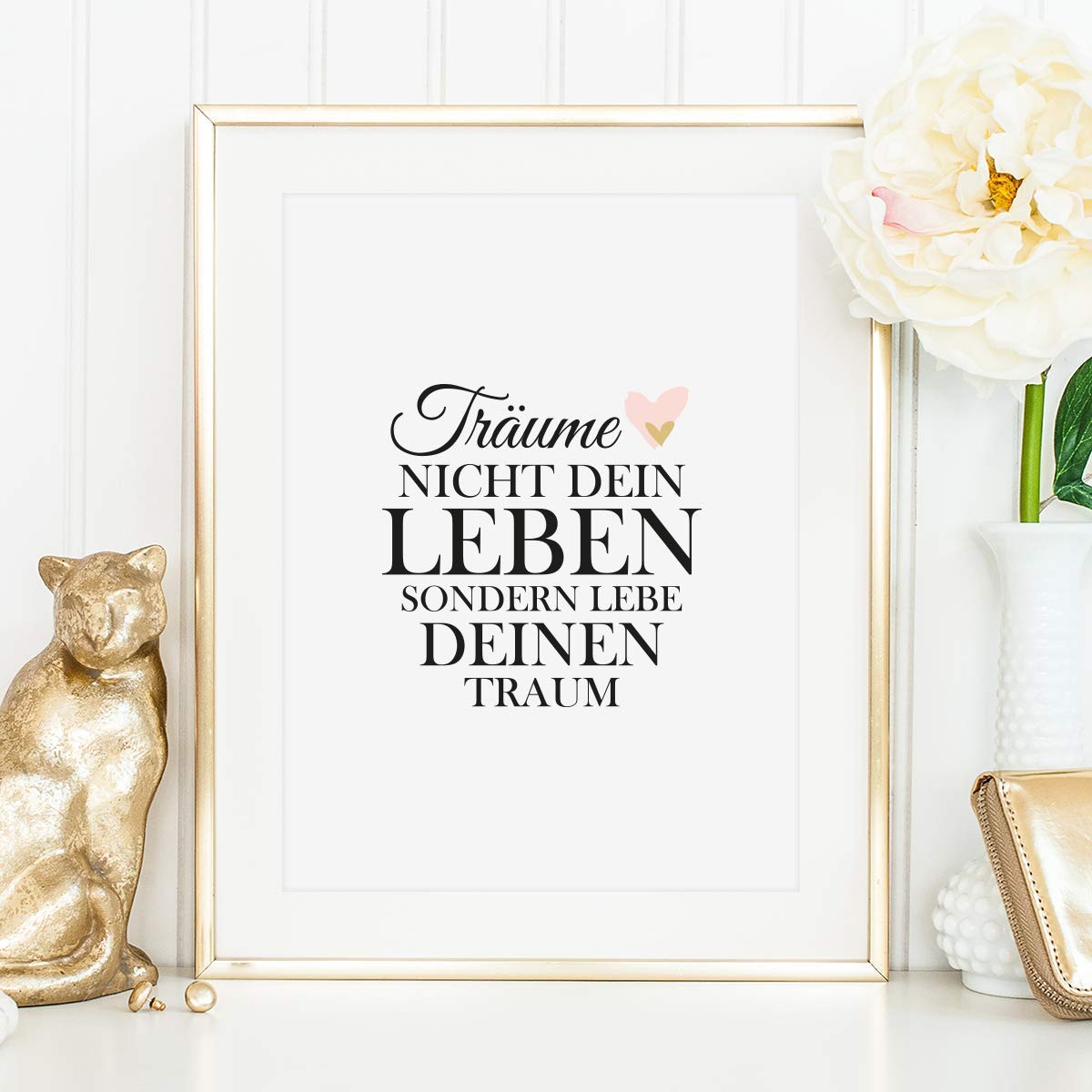 Kunstdruck „This Home Is Built On Chaos And Love“ – Premium Poster Auf 300g/m² Papier, DIN A4/A3