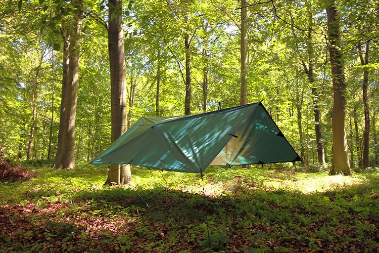 DD Hammocks - DD Tarp 3x3 PRO - Versatile Tarpaulin Shelter With Eyelets And Buckles for Bushcraft Camping And Outdoor Adventure
