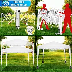 COBIZI Pop Up Canopy Tent Party Tents for Parties