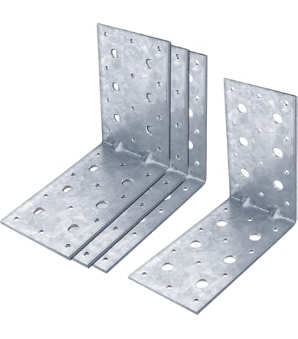24 Soportes De Esquina De Acero Inoxidable (1.57 X 1.57 Pulgadas, 1.575 X 1.575 In) En ángulo Recto Para Juntas En Forma De L, 96 Tornillos Incluidos