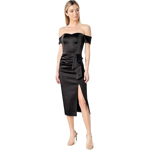 Dress the Population Women's Nadia Crepe, Midi, Bodycon, Sweetheart Neck  Dress, Burgundy, XX-Small at Amazon Women's Clothing store