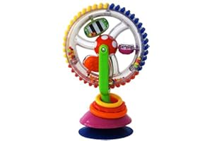 Lonfgrc Rotating for Rattle Toy Water for Play Spinner Cartoon Flexible Windmill Early Education Toy for