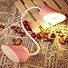 LUOYIMAN® Sensor LED Heart Lamp Outdoor Portable Lamp Deformable and Foldable Light Smart Table Desk Lamp Couples Light 14 LED Lights and 3 Modes of Lightness(Pink)
