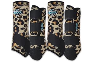 Professional's Choice 2XCOOL Sports Medicine Horse Boots | Protective & Breathable Design for Ultimate Comfort & Durability in Active Horses | Value 4 Pack | Small, Medium, Large