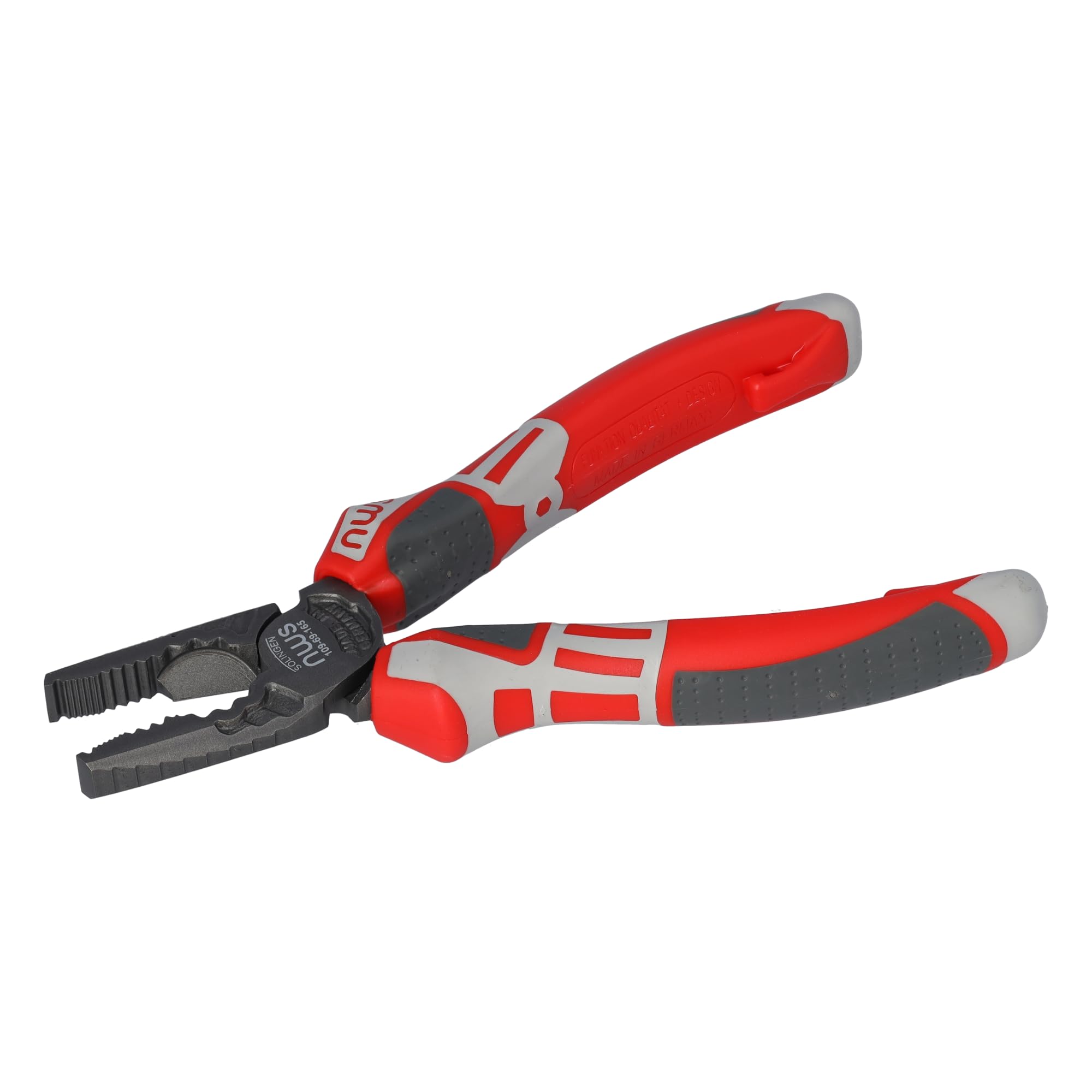 NWS 109-69-165-SB Number 109-69 "CombiMax" Pliers, Silver/Red, 165 mm
