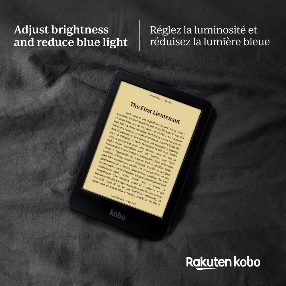 Kobo Clara BW EReader 6” GlareFree Touchscreen With ComfortLight