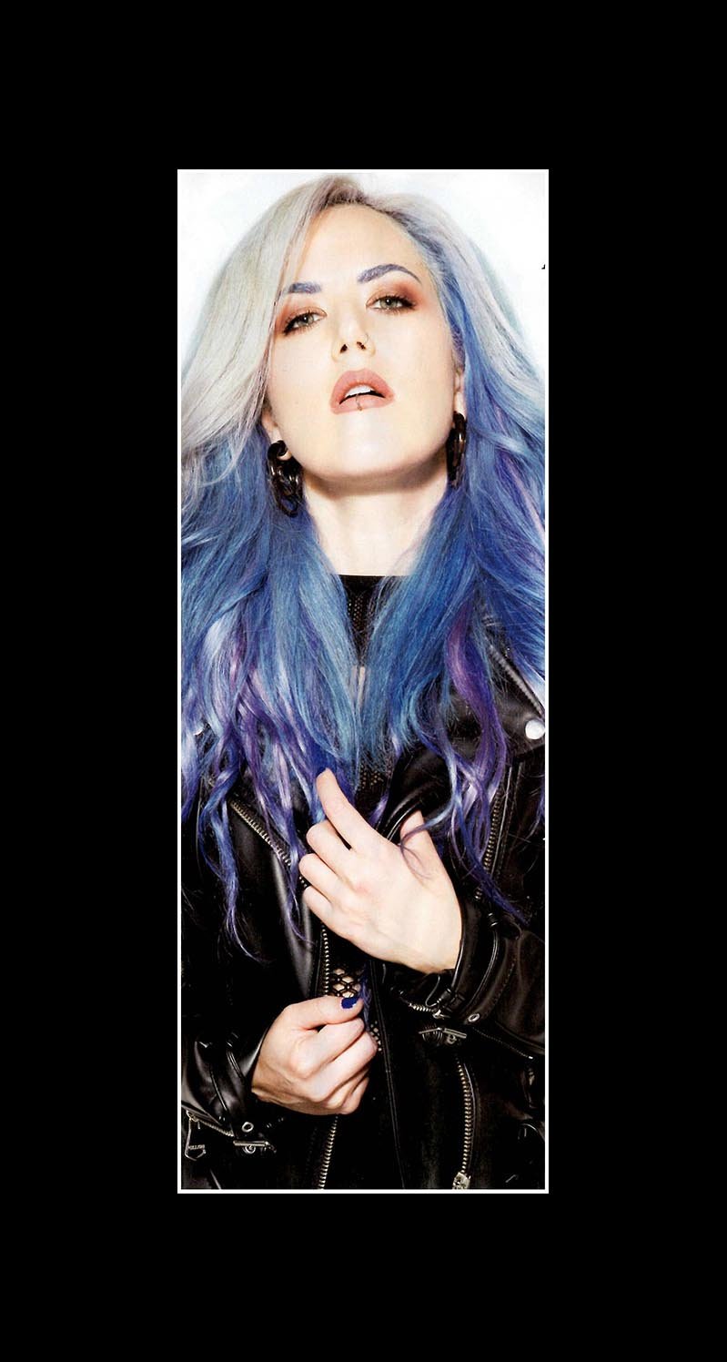 Arch Enemy Alissa White Gluz Blue Hair Mini Poster 38x20 3cm