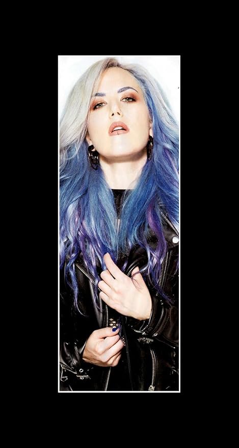 Arch Enemy Alissa White Gluz Blue Hair Mini Poster 38x20 3cm