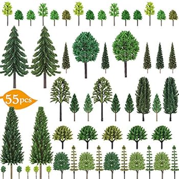 Nilos 55pcs Mixed Model Trees, 1