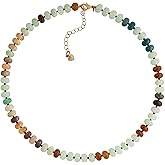 Sacina Trendy Boho Colorful Beaded Crystal Choker, Y2k Summer Beach Necklace, Boho Necklace, Hippie Jewelry, Christmas Jewelry Gift for Women