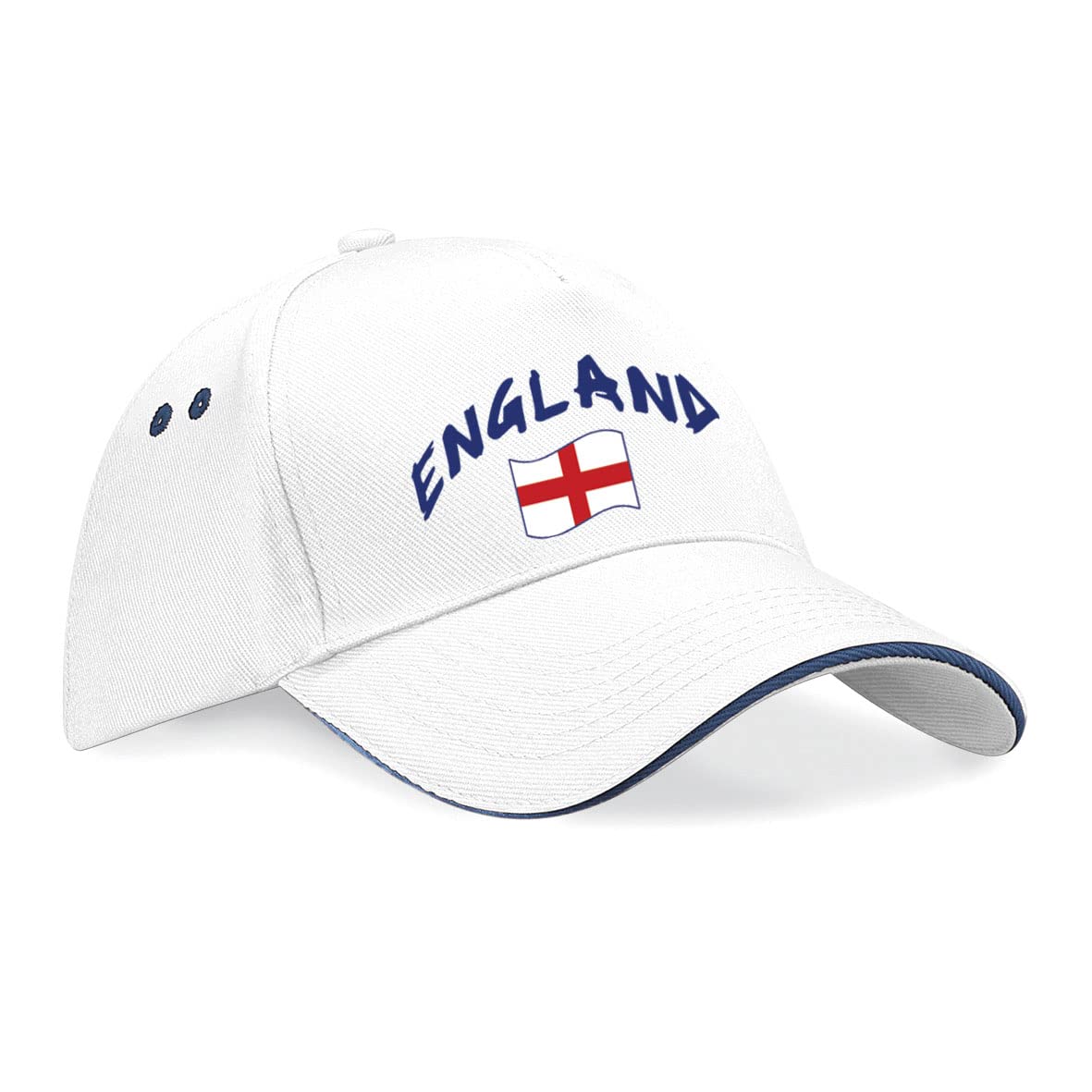 Supportershop Unisex England Baseball Cap, White, One Size EU, White, One Size
