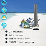PATIO PLUS Parasol Cover 153x30x30cm Waterproof 600D Oxford Grey view 2