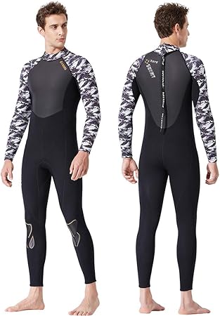 Walmeck Tuta Da Sub Uomo 1 5 Mm 3 0 Mm Uv Muta Protettiva Snorkeling Scuba Surf Nuoto Neoprene Fitting Tuta Da Sub Amazon It Sport E Tempo Libero