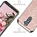 ZTE ZMax Pro Case,ZTE Carry Z981 Case,ZTE Grand X Max 2 Case,ZTE Imperial Max Case, BENTOBEN Bling Slim Hard Cover Shockproof Protective Case for ZTE Zmax Pro Z981/Grand X Max 2/Imperial Max Rose Gold