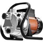 SHANGDA Water Transfer Pump 110V Shallow Well Pump 1.6HP Electric Portable Garden Pressure Booster Pumps for Sprinkler Irriga