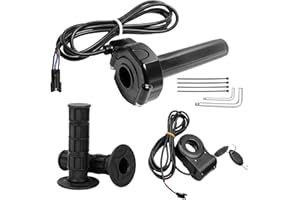 Q20 Full Twist Throttle with Rolling Bearing, Ebike Throttle Grip Cable Kit Compatible with Q20 Electric Dirt Bike (Ignition 