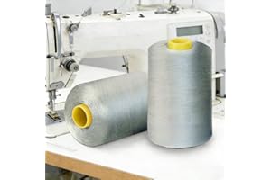 1-Pack All Purpose Sewing Thread Cones (8000 Yards Each) of High Tensile Polyester Thread Spools for Sewing, Quilting, Serger