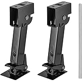 Yesland 2 Pack Trailer Stabilizer Jacks, Telescoping RV Camper Accessories with Adjustment Jack Rod Handle for Travel 450kg(1000 Lbs) Capacity Each, 11.4"-18"
