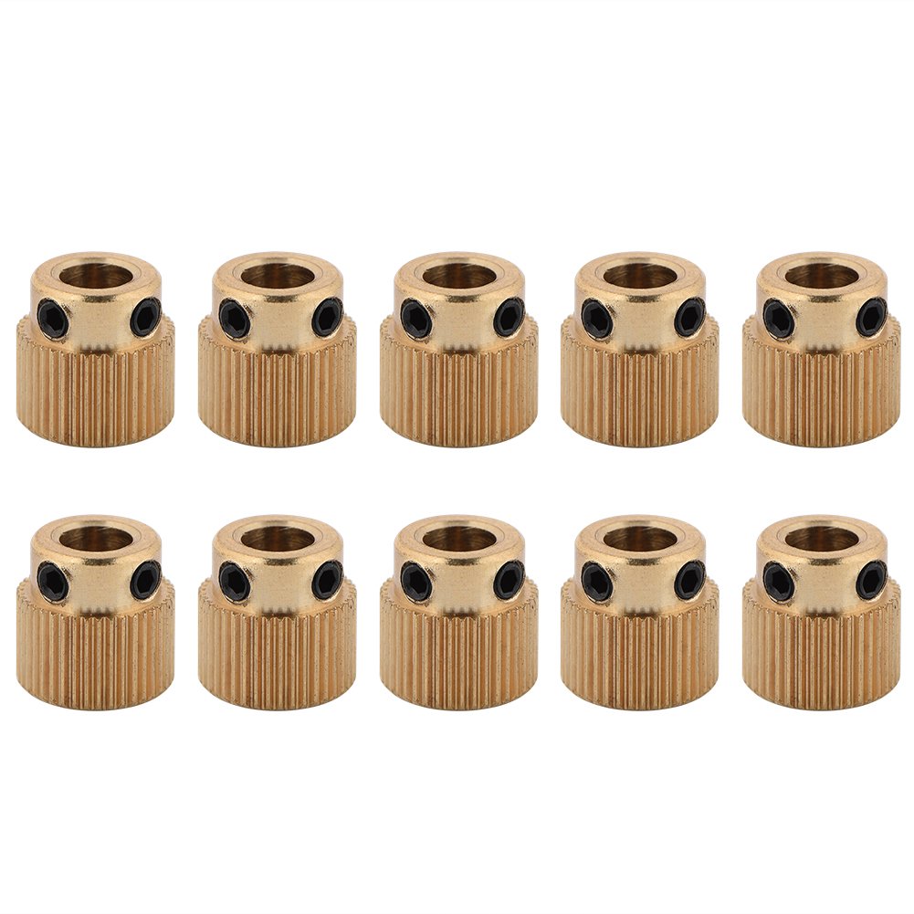 3D Printer Parts 10PCS Brass Extruder Wheel 26/ 40 Teeth Drive Gear for CR-10.CR-10S,S4,S5,Ender 3,Ender 3 Pro, MK7 MK8 Extruder