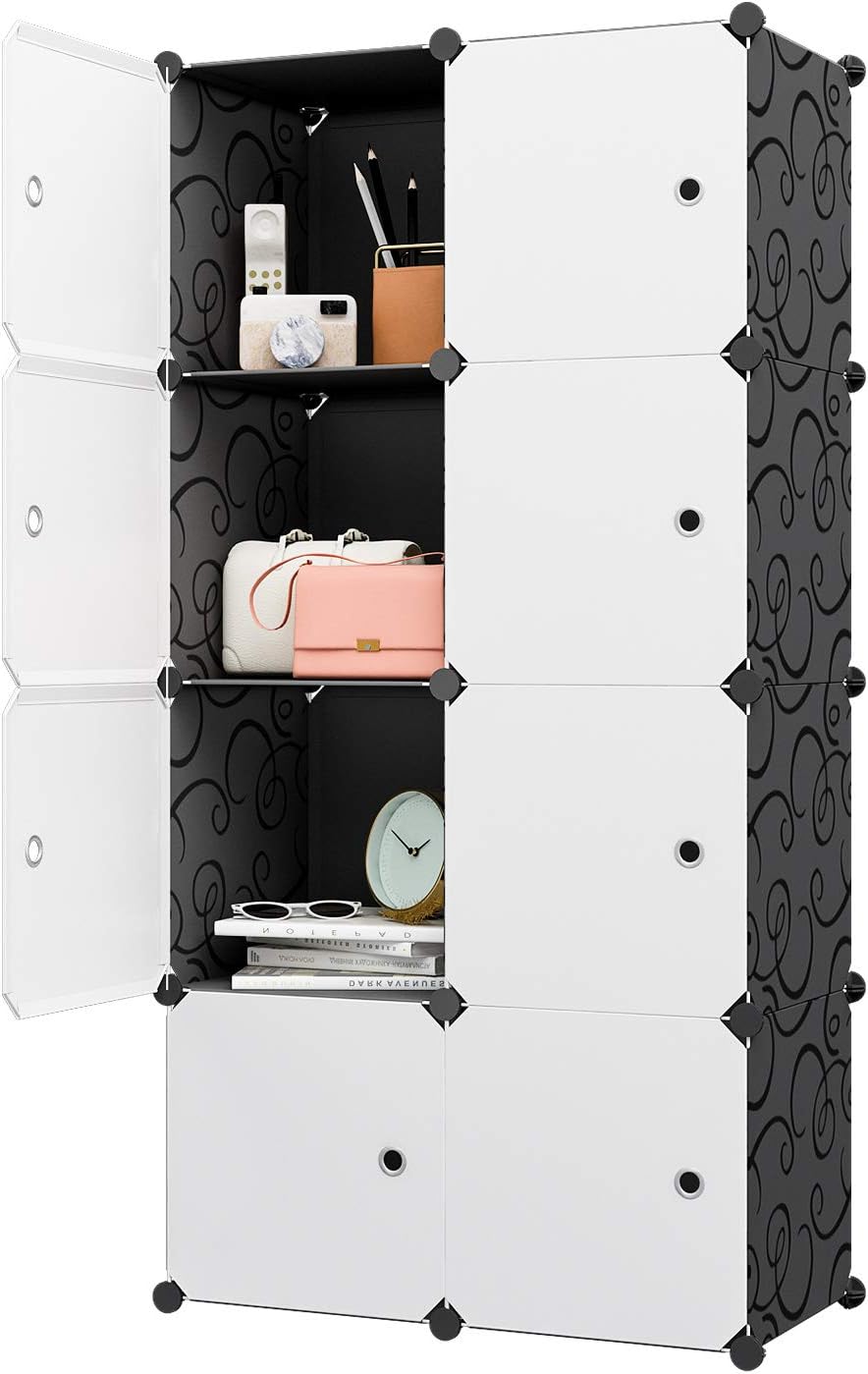 closet storage cabinets on Amazon Com Kousi Large Cube Storage 14 X18 Depth 8 Cubes Organizer Shelves Clothes Dresser Closet Storage Organizer Cabinet Shelving Bookshelf Toy Organizer Home Kitchen