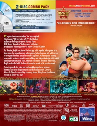 Wreck-It Ralph (Two-Disc Blu-ray/DVD Combo) in Oman Whizz Movies