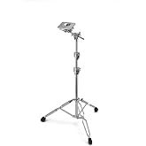 Gibraltar Electronic Drum Pad Boom Stand with Mounting Plate, Adjustable 3-Tier Base with 18" Boom Arm for Electronic Pads &amp; Modules or Hybrid Kits, Adjustable Music Stand for Electric Drum Set