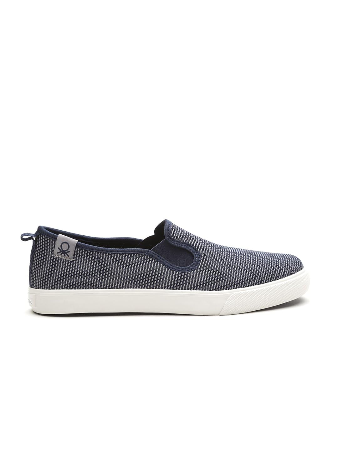 united colors of benetton men navy blue sneakers