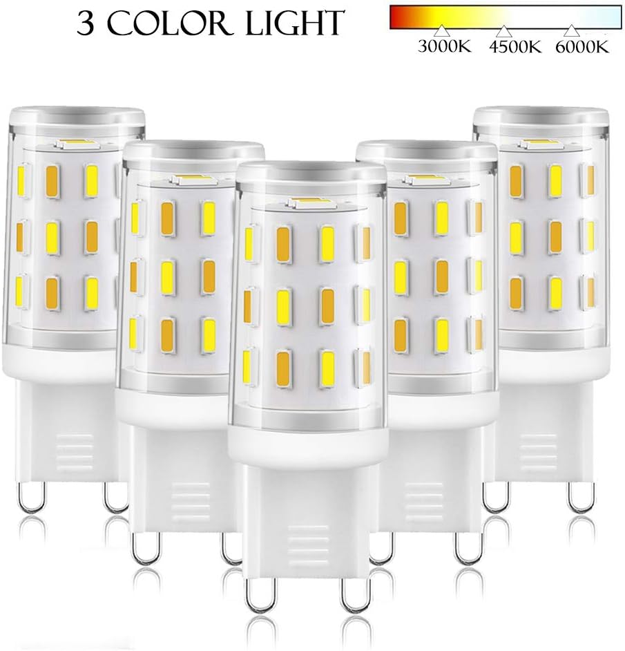 Ampoules Led G9, G9 Led 3 Couleurs Blanc Chaud Neutre Froid 3000K