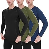 BOOMCOOL 1/3 Pack Long Sleeve Compression Shirts for Men Workout Clothes Gym T Shirt for Rash Guard Sports Undershirt