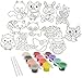 Kelly's Crafts SGPMED-71615 Suncatcher Group Kit Medium-Forest Critters 12/Pkg