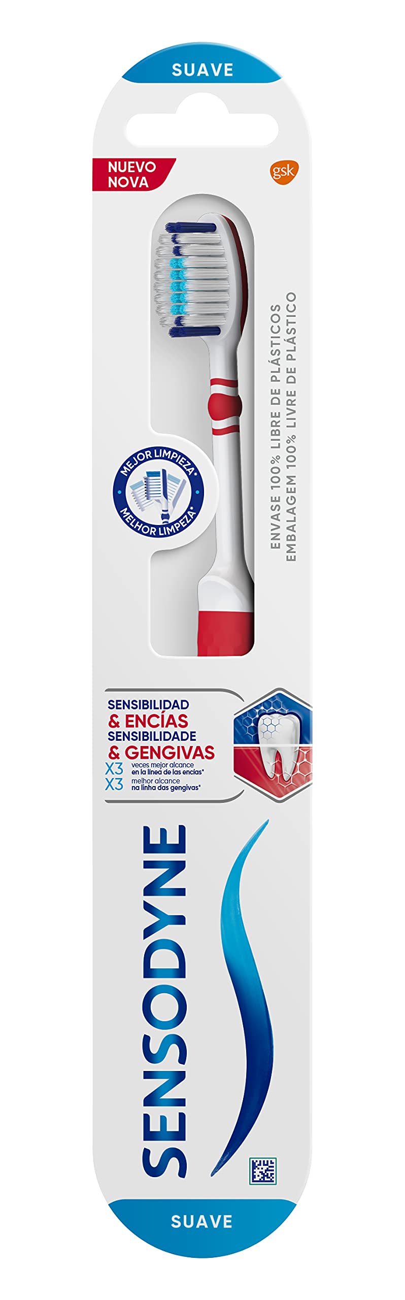 Sensodyne, Soft White Toothbrush, Sensitivity & Gums for Relieving Tooth Sensitivity, 1 Count