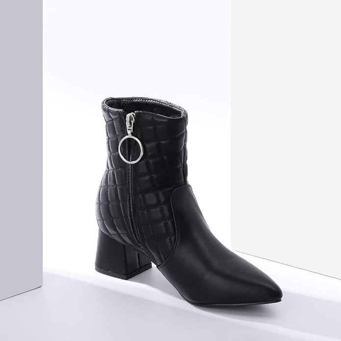 Trary Womens Fashion Pointed Chunky