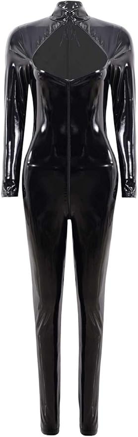 Agoky Damen Ganzkörper Turnanzug | Langarm Tanzanzug Mit Streifen | Sport Jumpsuit Für Ballett & Gymnastik