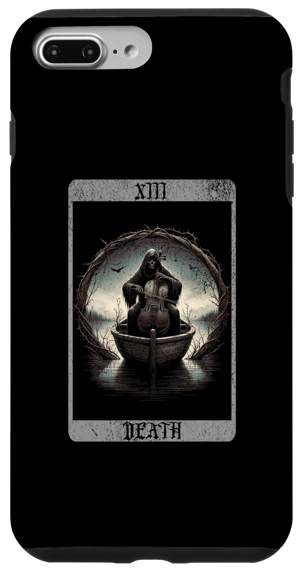 iPhone 7 Plus/8 Plus Vintage Tarot Card Death Reaper Occult Satan Unholy Horror Case