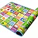SIMPVALE Baby Crawling Mat Double-Sided Foam Waterproof Floor Mat Drawing Alphabet Figures Animals Pattern 70.8''X47.2''X0.2''