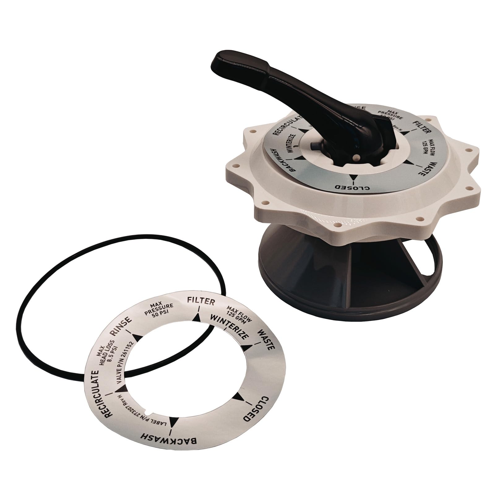 Photo 1 of Fundyliue 270067 2 Inch Top Valve Assembly Replacement for Hiflow Top & Side Mount Pool Spa Multiport Valves