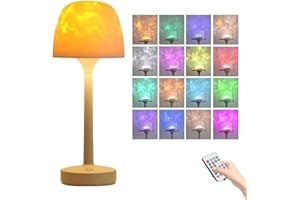 Lumena Lamps for Bathroom,Ocean Wave Cordless Projector Light,USB Rechargeable Cordless with Remote Control, Portable Battery