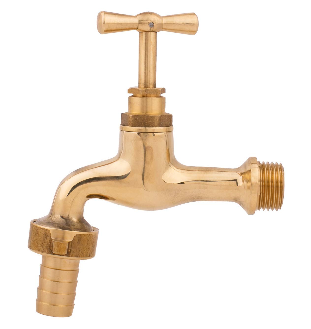 BFG Outside Tap with Garden Hose Connector, 3/4" BSP Inlet - Solid Brass Construction, Vintage Look, Max. Pressure 10 Bar, Working Temp. 65°C (Max. 90°C) Ideal for Inside and Outside Applications