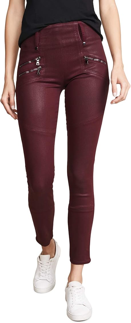 high waisted moto jeans