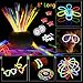 Glow Sticks, 268Pcs BUDI Glow Party Favors for Kids/Adults: 100 Glowsticks 7 Colors& Multi-Connectors for Glow Necklace, Flower Balls, Luminous/Apple/Heart Glasses and Triple/Butterfly Bracelets