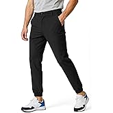 GINGTTO Mens Cropped Joggers Casual Pants Chinos Skinny Workout Golf Pants for Men 26" Inseam Black 34