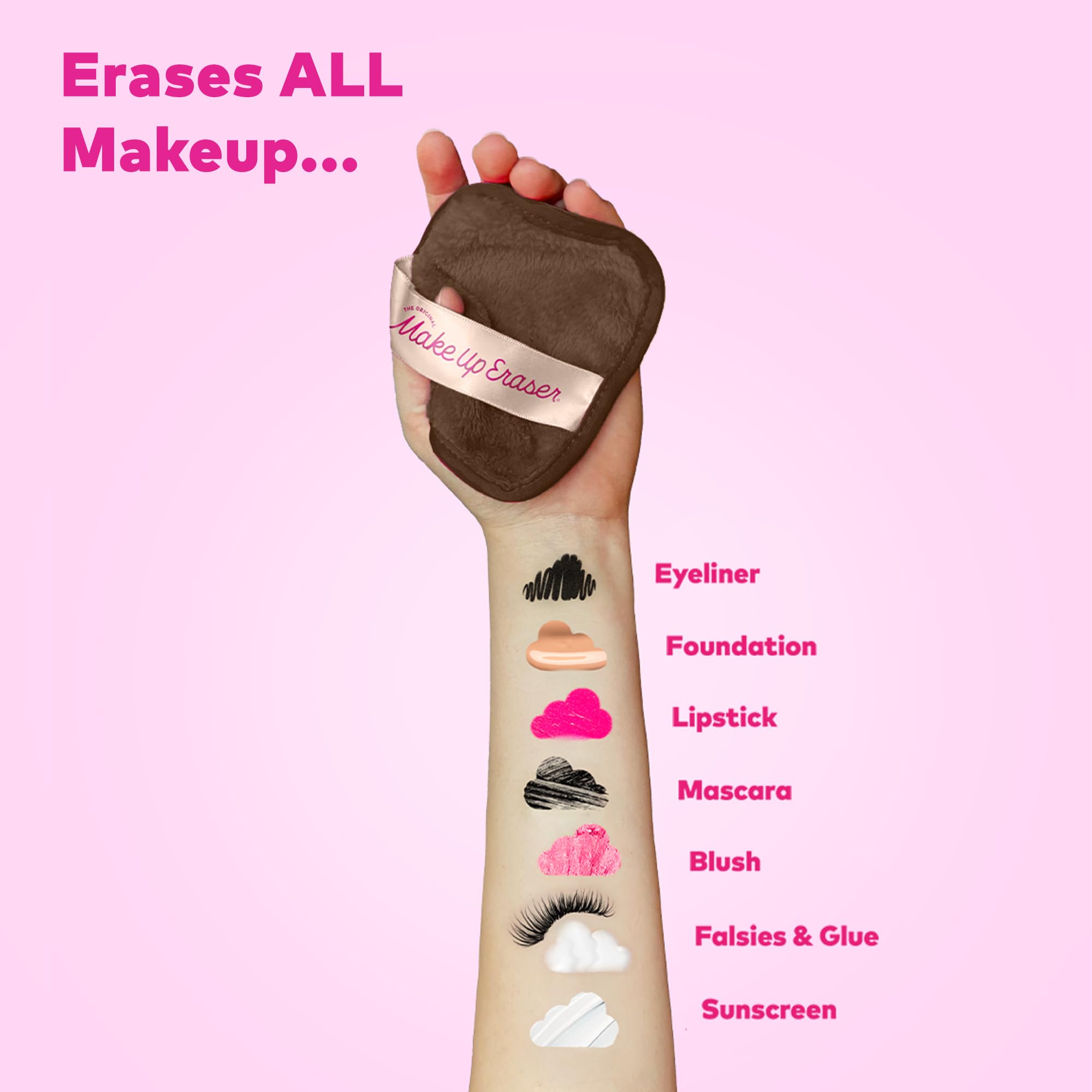 The Original MakeUp Eraser, 7-Day Set, Erase All Makeup with Just Water, Including Waterproof Mascara, Eyeliner, Foundation, Lipstick, Sunscreen, and More! 7ct