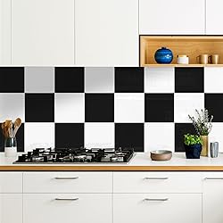 practicalWs 10pcs-5 Black & 5 White Peel and Stick