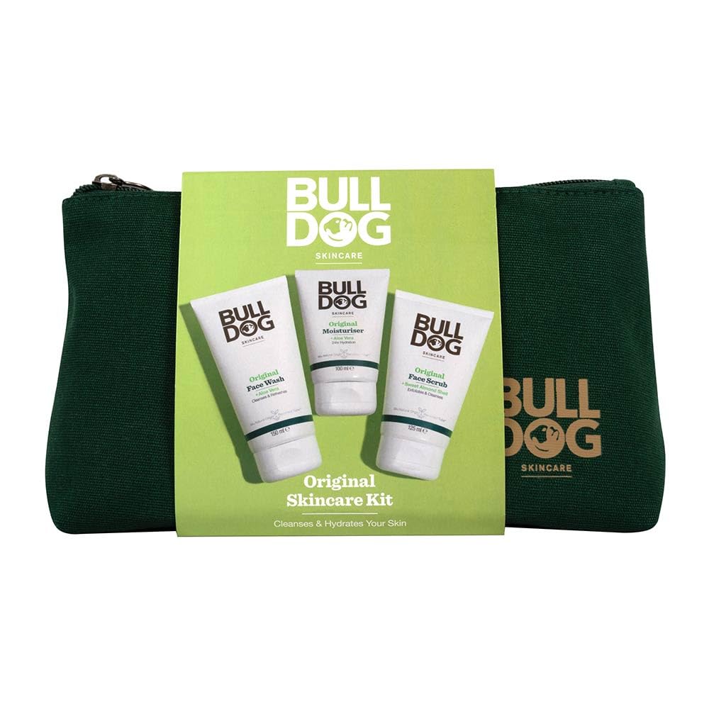 BULLDOG SKINCARE - Skincare Kit Giftset for Men | Original Moisuriser, Face Wash and Face Scrub