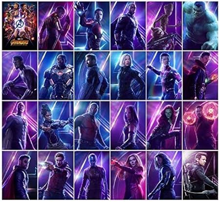 Amazon 海外限定 アベンジャーズ インフィニティウォー 24枚 ポストカード A セット アイアンマン スパイダーマン マーベル 映画 アニメ 萌えグッズ 通販