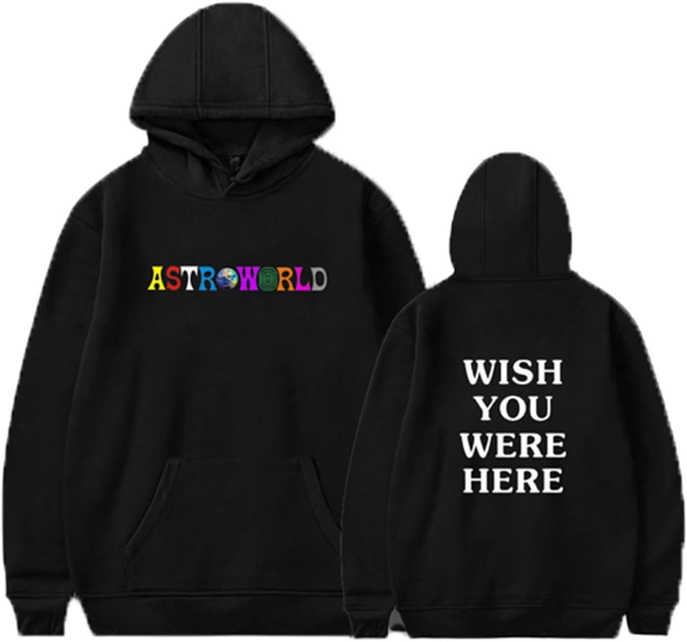 100% Cotton Hoodies Travis Scott Astroworld Wish You were HERE Sweatshirt Men and Woman Pullover