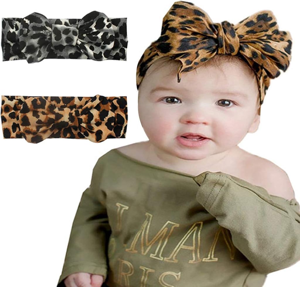 leopard print headband baby