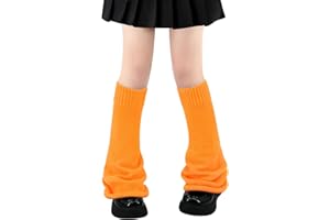 SARFEL Leg Warmers for Women Girls Japanese Style Lolita Leg Warmer Long Kawaii Knit Socks Gothic Harajuku Leg Cover Stockings