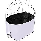 DGAZ Lightweight Purse Organizer Insert for Hermes Picotin Bag,Silk and Dupontpaper handbag inner for Luxury Bags(Black,PC18)